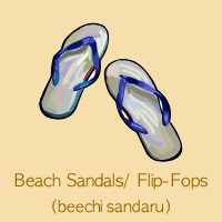 Beach Sandals/Flip-Fops(beechi sandaru)