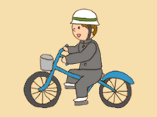 Ir al colegio en bicicleta