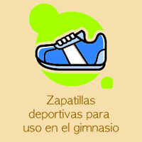 Zapatillas deportivas para uso en el gimnasio