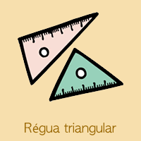 Régua triangular
